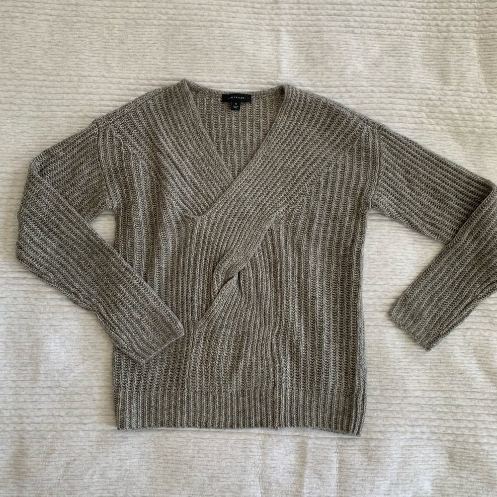 Ann Taylor Twist Front Sweater - XS